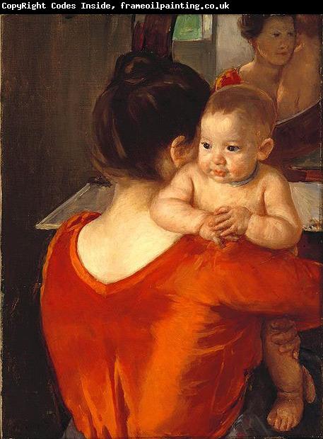 Mary Cassatt Woman in a Red Bodice and Her Child